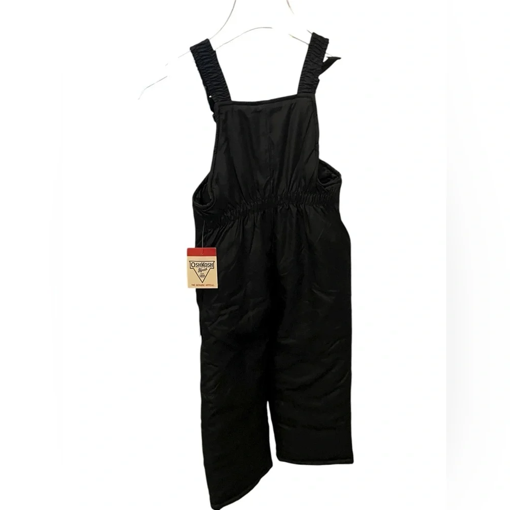 OshKosh B’gosh Kids Black Snow Bib Overalls Winter Pants Insulated 4 Unisex New